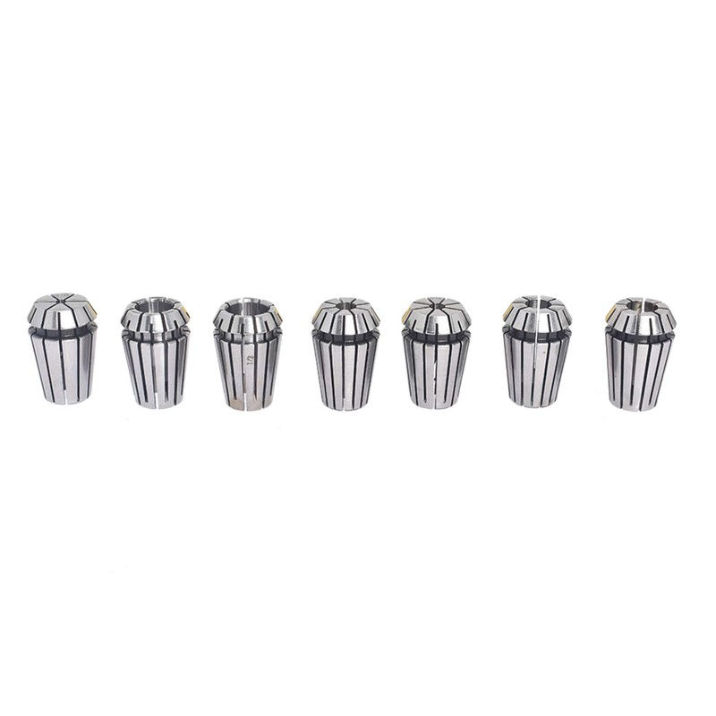 findmall 7Pcs ER20 Spring Collet Set 1/8-1/2 for CNC Milling