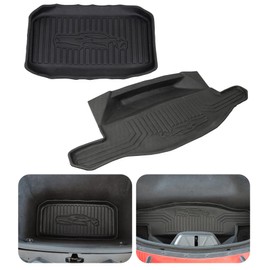 NUBEHONE C8 Front Storage Compartment Cargo Mat and Rear Trunk Mat Fit for Corvette C8 Stingray Z51 Z06 E-Ray 2020-2025