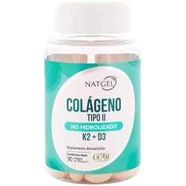 Natgel Colágeno UC-II de LONZA Tipo 2 con Vitaminas D3 y K2