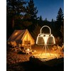 Solar Camping Lantern, 360° COB LED Rechargeable with Solar&Type-C, IP65