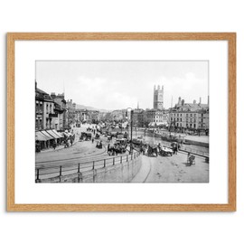 Wee Blue Coo VINTAGE PHOTO BRISTOL ST AUGUSTINE'S BRIDGE ENGLAND OLD FRAMED PRINT F97X2866