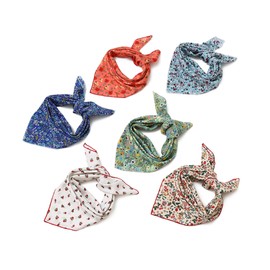 STARWHISPER Multicolored 22''x22'' Cotton Bandana for Women and Men Multi-purpose Headband Hair Scarf Protective Coverage (H3)