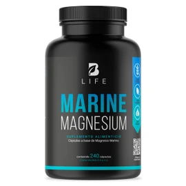 Magnesio Marino de 240 Cápsulas. Ingredientes naturales. Alta biodisponibilidad y absorición. Marine Magnesium B Life.
