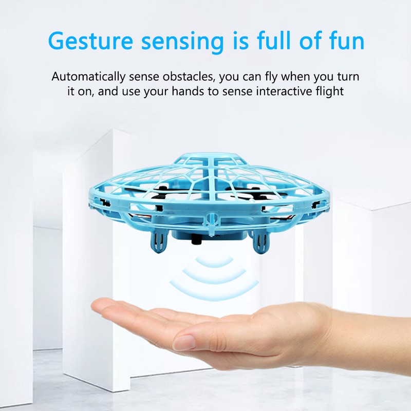 Mini Toy Drone for Kids Hand Operated UFO Flying Ball