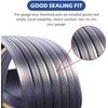 ToLanbbt 12Ft/3.7M Universal Garage Door Rubber Threshold Strip with 300ml