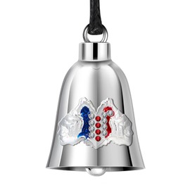 GARGOYLE BELLS Motorcycle Bells for Biker Good Luck Riding Bells Guardian Biker Bells with Hanger Drive Accessory or Keychain for Luck Guard Riding Safety