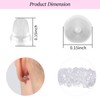 Rubber Earring Backs Soft Clear Earring Backings for Studs Hypoallergenic