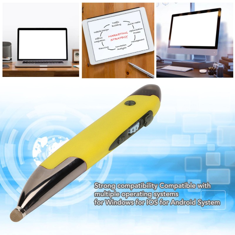 Wireless Pen Mouse Rechargeable Luminous Silent Small Portable Bluetooth 2.4g