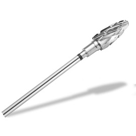 Carbide Nail Cutter Bit Manicure Nail Art Grinder Nail File with Cross Teeth Tips Shape Pedicure Attachment Grinding Body for Working on Gel Nails and Acrylic Nails (Super Coarse)