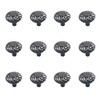 Cabinet Knobs,12-Pack,Addlike Knob 1.3" Dia. Round Birdcage Hollow Shape Matte
