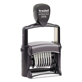 U.S. Stamp and Sign Trodat Professional Self-Inking 8 Digit Number, Impression Size:3/8 X 1-5/8-Inch, Black (T5558)