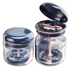 MURRI&MURRDI Retainer Case, Denture Bath Box with Strainer Basket, Mouth