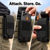 Double Phone MOLLE Pouch Nylon Belt Waist Bag for EDC