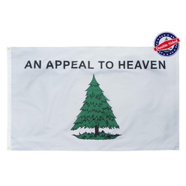 An Appeal to Heaven Flag 2x3 Ft Double Sided, Outdoor Heavy Duty Liberty Pine Tree Flag, Appeal to Heaven Banner 3 Ply Polyester with 2 Brass Grommets