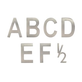 ARCHITECTURAL MAILBOXES 3582SN-D House Letter, 4 inch, Satin Nickel