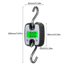 Mini Hook Scale 300kg Portable Water Resistant Industrial Electronic Crane Scale with LCD Display