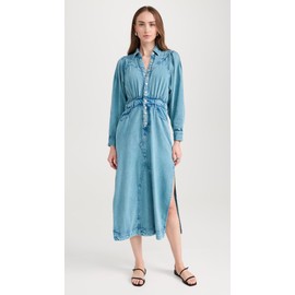 FP Movement Women's Mad Love Denim Midi Dress, Blue, S