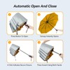 TechRise Umbrella Windproof Travel Umbrella: 10 Ribs Automatic Compact Strong