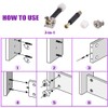 125Pcs 3 in 1 Furniture Crib Hardware Screws Connecting Fittings