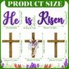 6 Pieces Happy Easter He Is Risen Yard Sign Decorations