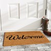 Calloway Mills 102471729 Doggie Welcome Doormat, 17"x 29", Natural/Black