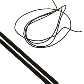 The Beadsmith Round Stretch Cord – Fablastic – 3mm, Black Color, 100-yards (91.4 Meters) – Soft Elastic Cord for Jewelry Making, Sewing, Headbands, Bracelets & Other DIY Crafts