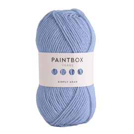 Paintbox Aran Yarn - Acrylic Yarn - 201yds (184m)/100g (3.53oz) - Cerulean Blue Acrylic Knitting Wool for Crochet – Soft & Durable - Heavy Worsted - Knit Yarn for Jumpers, Cardigans, Clothes