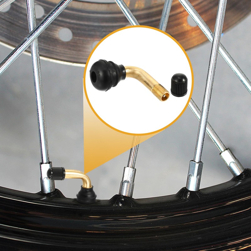 A ABSOPRO 12 Pcs Universal PVR50 PVR60 PVR70 Tyre Valve