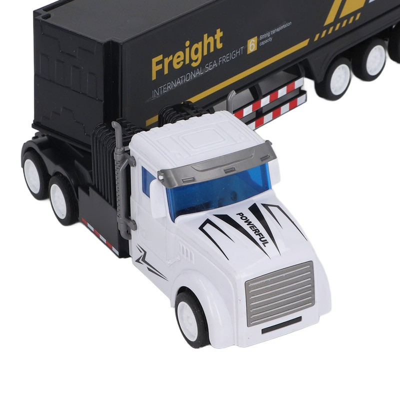 Container Truck Toy High Simulation Extended Carriage Container Trailer Model