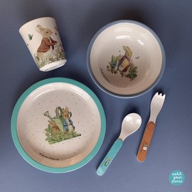 Petit Jour Paris Set of 5 Peter Rabbit Blue - With Gift Box, Multi-Colour