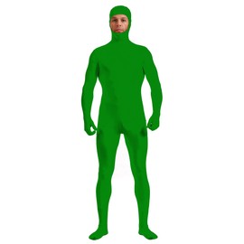 Aniler Chromakey Green Bodysuit Invisible Effects Background Chroma Keying Green Body Suit for Green Screen Photography Photo Video (X-Large, Openface Green)