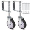 Goaste 2 Pack Spring Loaded Gate Casters, 4 Inch Heavy