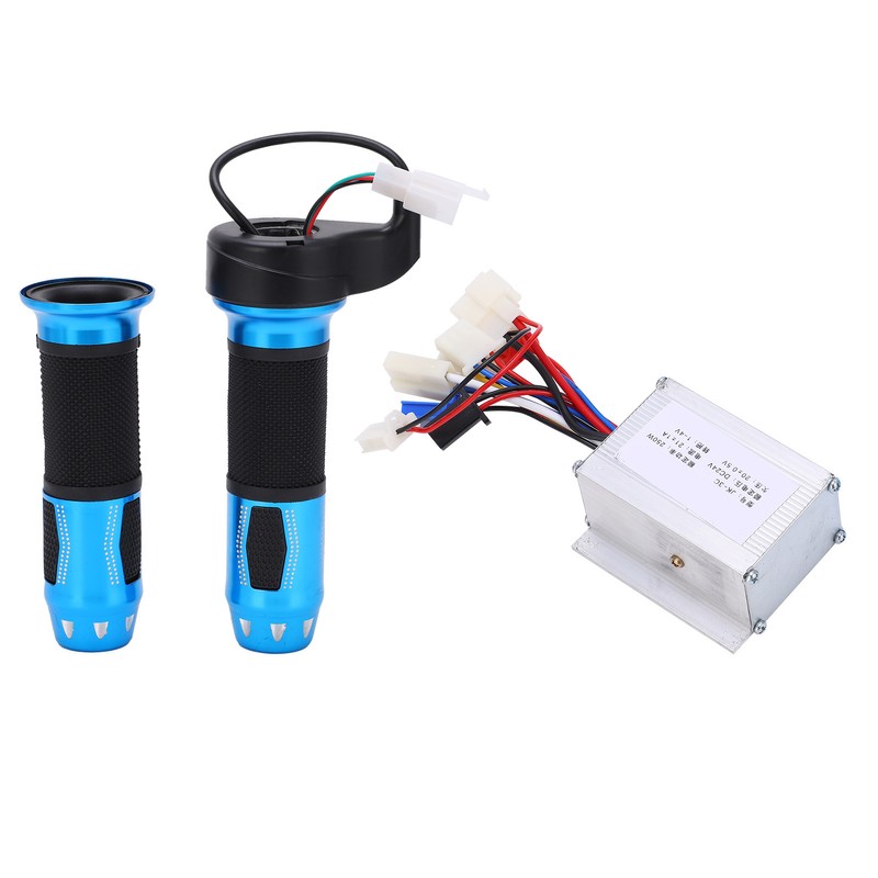 24V 250W Electric Bicycle Controller Kit Blue Crystal Twist Throttle