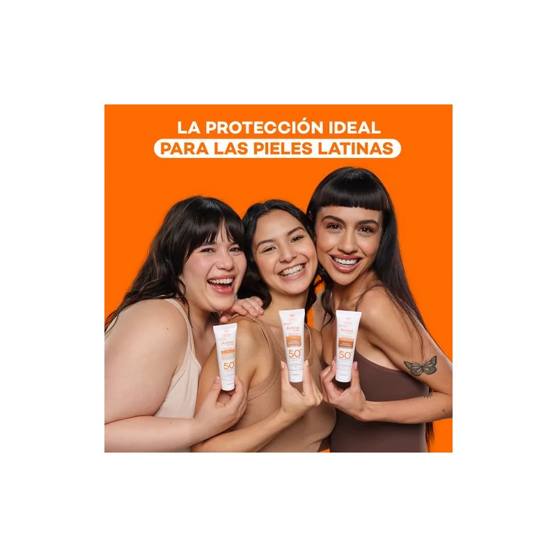 Protector Solar Dermatolgico Facial Actine Colors Medio Oscuro FPS50 40g