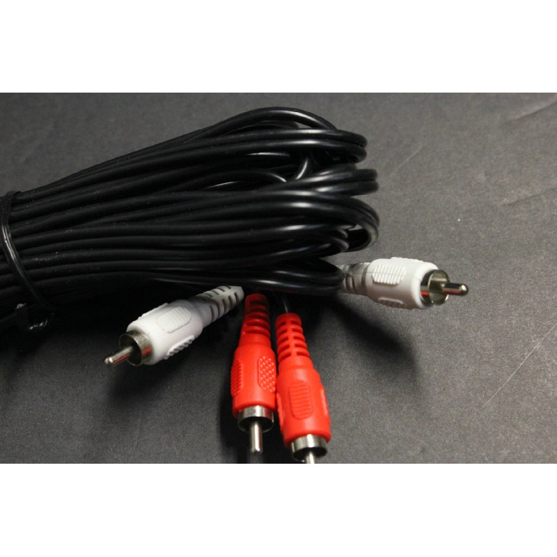 6FT 6 FT Composite AV 2-RCA AUDIO CABLE MALE RED