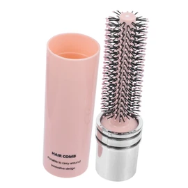 LABRIMP Retractable Hairbrush for Women Portable Styling and Blow Drying Brush Travel-friendly Compact Design Effortlessly Detangles Thick and Curly Hair Anti-static Massage Comb