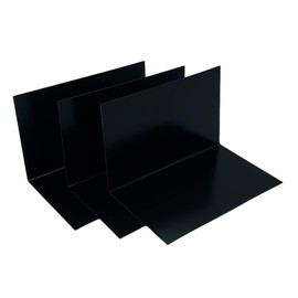 Eagle 1 Shingle Step Flashing- Heavy Duty 26 Gauge Shingle Roof Flashing - 5"x5"x8" Long (10, Black)