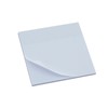 12-Pack 3x3-Inch Transparent Sticky Notes, 5.2mil Clear Plastic Self-Stick Sheets