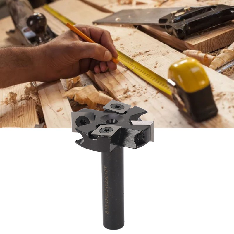 Spoilboard Surfacing Router Bit 12mm Shank 1 3/4in Cut Diameter