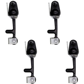 Buyers Products Wj2064 6 Inch Heavy-Duty Rubber Hood Catch - Includes Brackets and Pin-with Bumper, 4 Pack