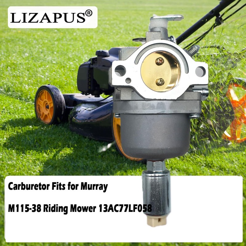 LIZAPUS Carburetor Compatible with Murray M115-38 Riding Mower 13AC77LF058 Replacement
