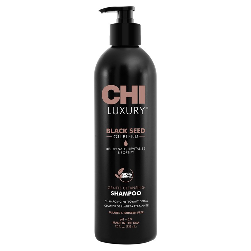 CHI Champú de limpieza suave de aceite de semilla negra,