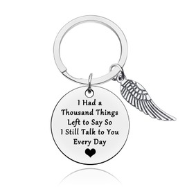 Sympathy Gift for Loss of Brother Sister Funeral Remembrance Gift Inspirational Keyring for Women Memorial Keyring Gift for Loss of Dad Mum In Memory of Daughter Son Gift Bereavement Condolence Gift