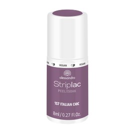 alessandro Striplac Peel or Soak Vegan Italian Chic LED Nail Polish in Red Brown for Perfect Nails in 15 Minutes 8 ml