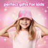 BROMZ Girls Glitter Sequins Baseball Cap Kids Ponytail Hat Adjustable