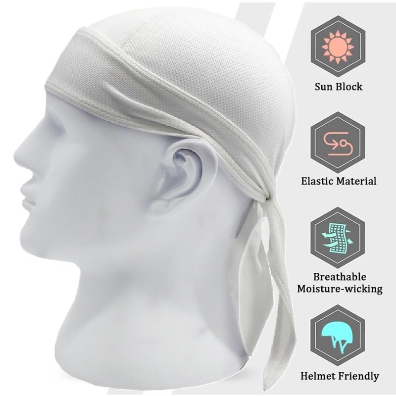 EVD-X Durag Gorro para Ciclismo y Motocicleta, Diadema Deportiva Ajustable,