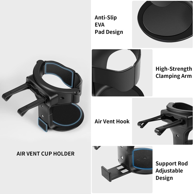 VBGURR Car Cup Holder, Adjustable Cup Holder, Universal Car Drink