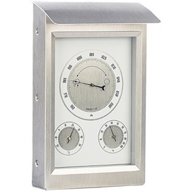 infactory Analogue Weather Station: Outdoor Weather Station with Hygro and Barometer Display (Weather Station Analogue Outdoor, Weather Station Analogue Outdoor, Measuring Device)