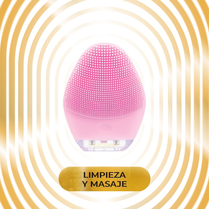 CLEOSKIN cepillo limpiador facial de silicona eléctrico para todo tipo