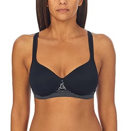 Company Ellen Tracy Women's Seamless Curves Wireless Floral Print Comfort Bra with Adjustable Straps - Black, 38B